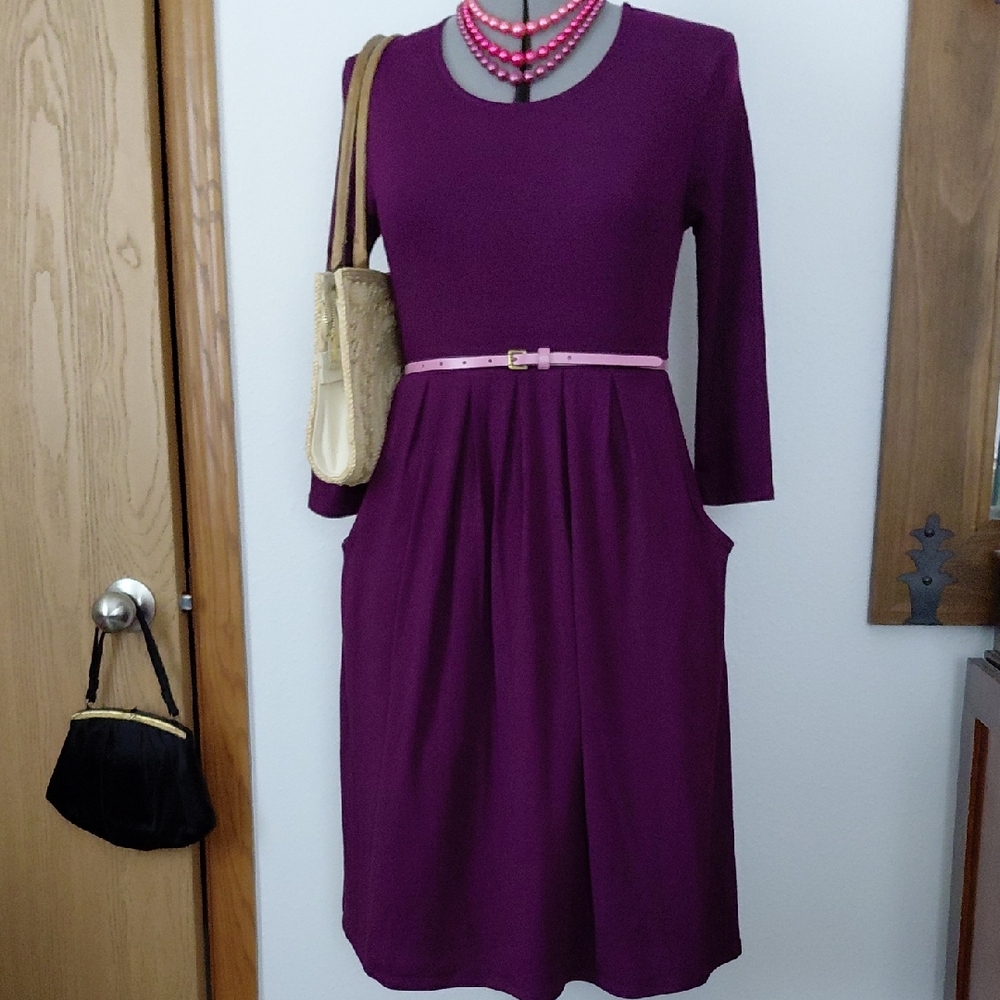 Elegant Purple Women's Dress